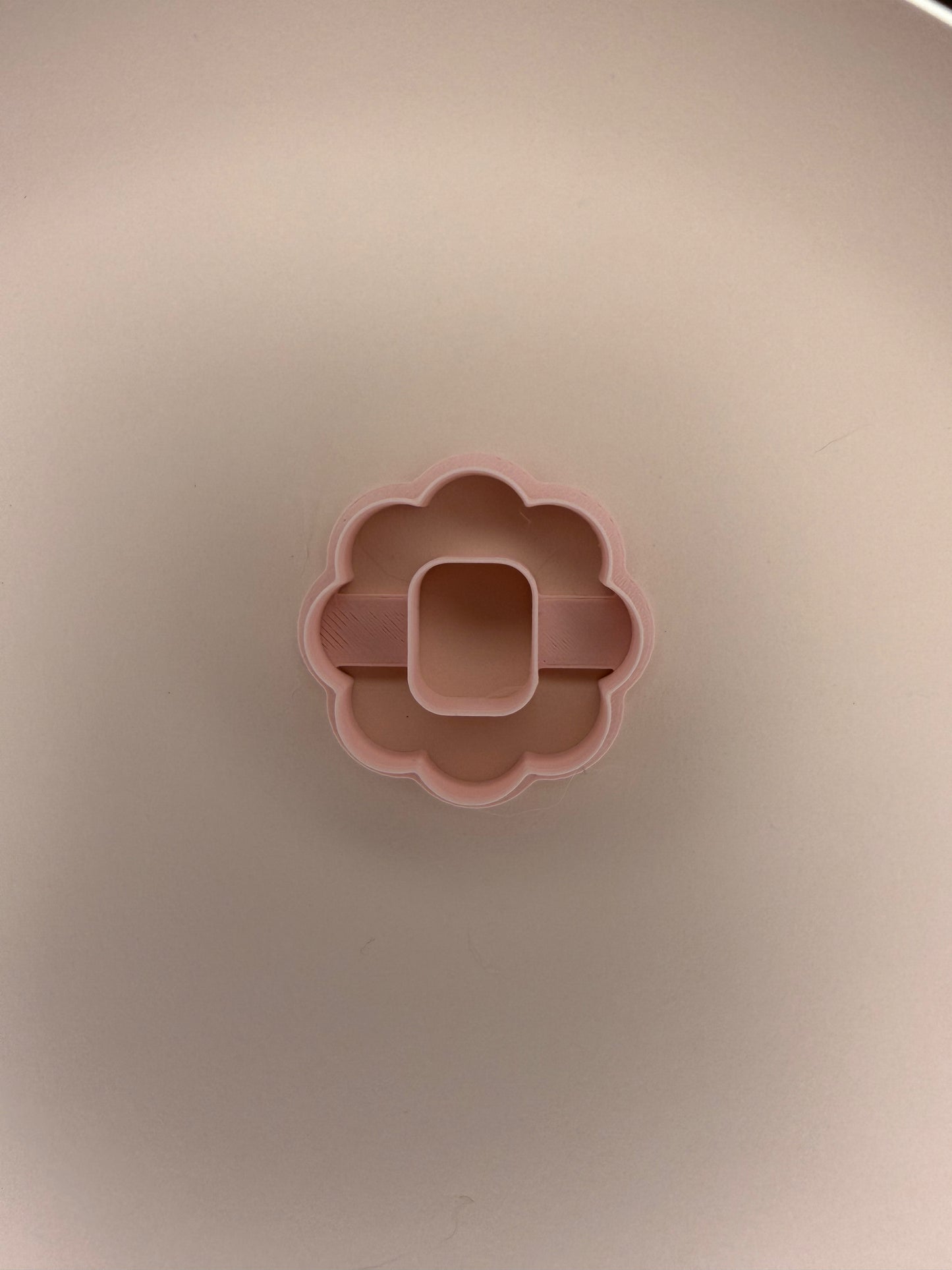 Scalloped Floral Doughnut